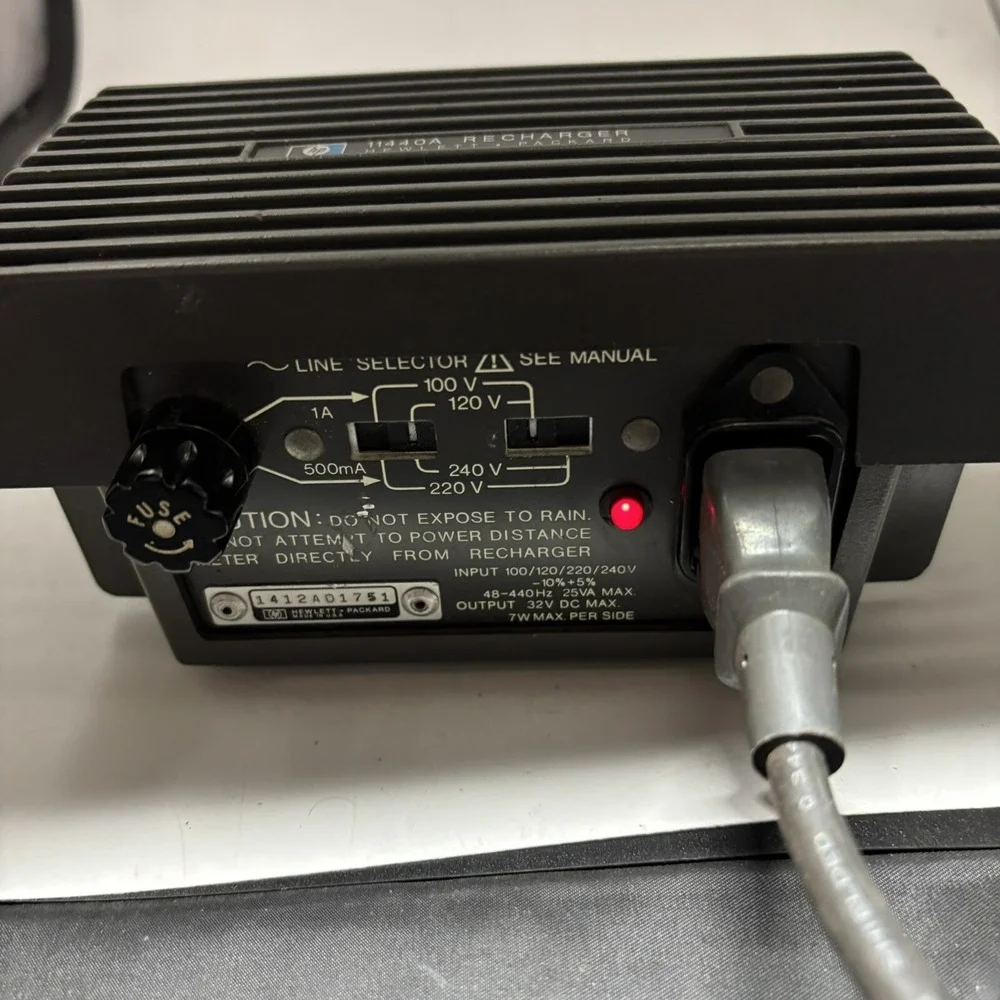 HP 11440A Recharger Power Supply‎ Charger 100/120/220/240V Vintage Tested Works